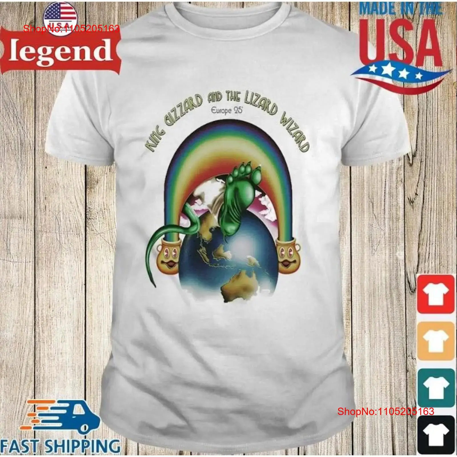 Vintage Fashion In 2025 - Kaos King Gizzard The Lizard Wizard