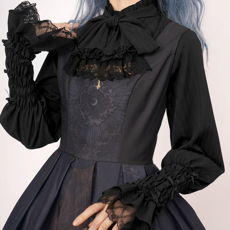Vintage Fashion Japan - Kemeja Gaya Lolita Manis Elegan Blus
