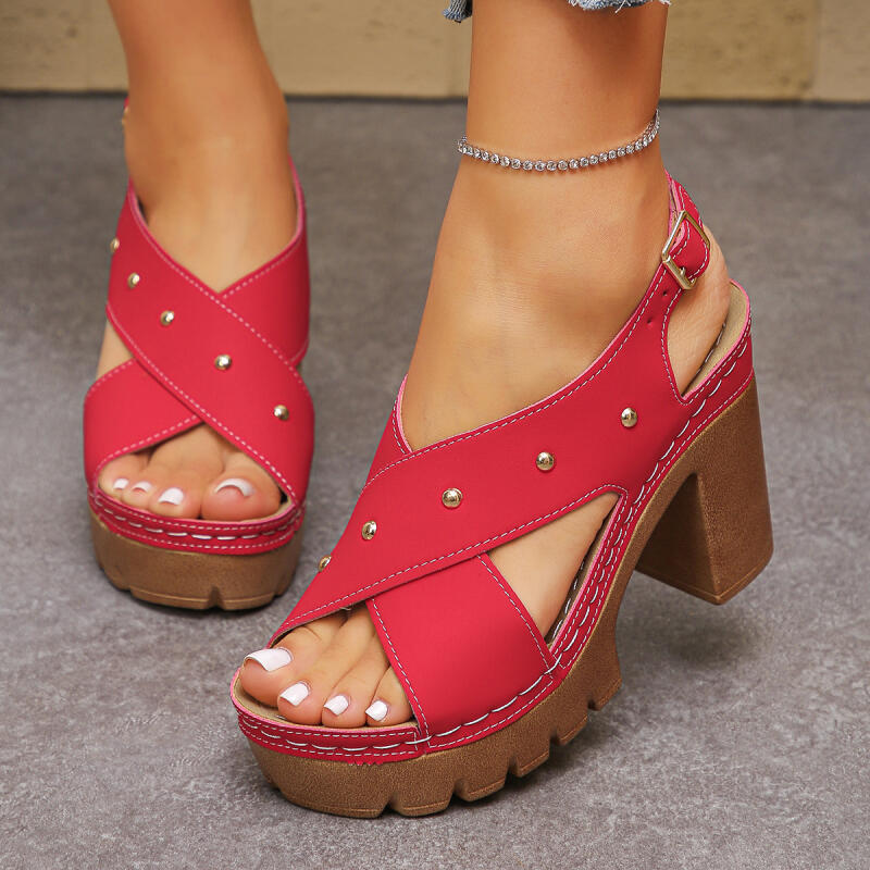 Vintage Fashion Dresses - Sandal Gladiator Tali Silang Hak Super