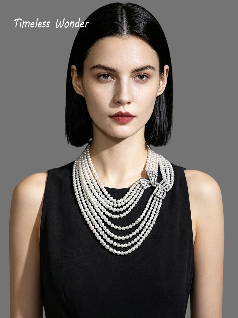 Kalung Pernyataan Geometris Kr - Vintage Fashion Runway ulasan dan harga