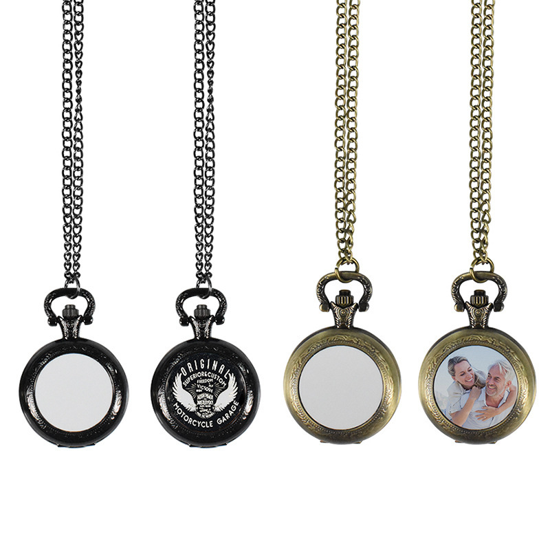 Kalung Liontin Jam Saku Logam  - Vintage Fashion Jewelry Necklaces ulasan dan harga