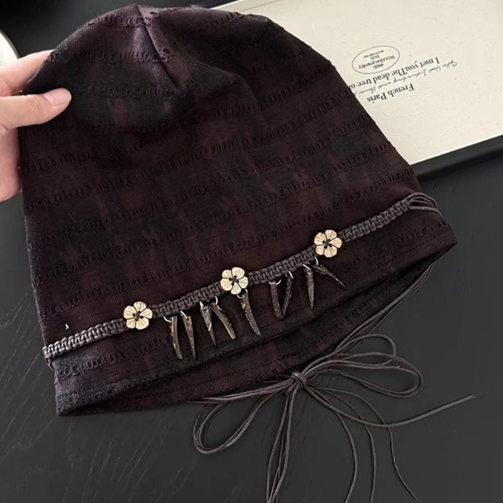 Topi kupluk bergaya etnik retr - Vintage Fashion Bloggers ulasan dan harga
