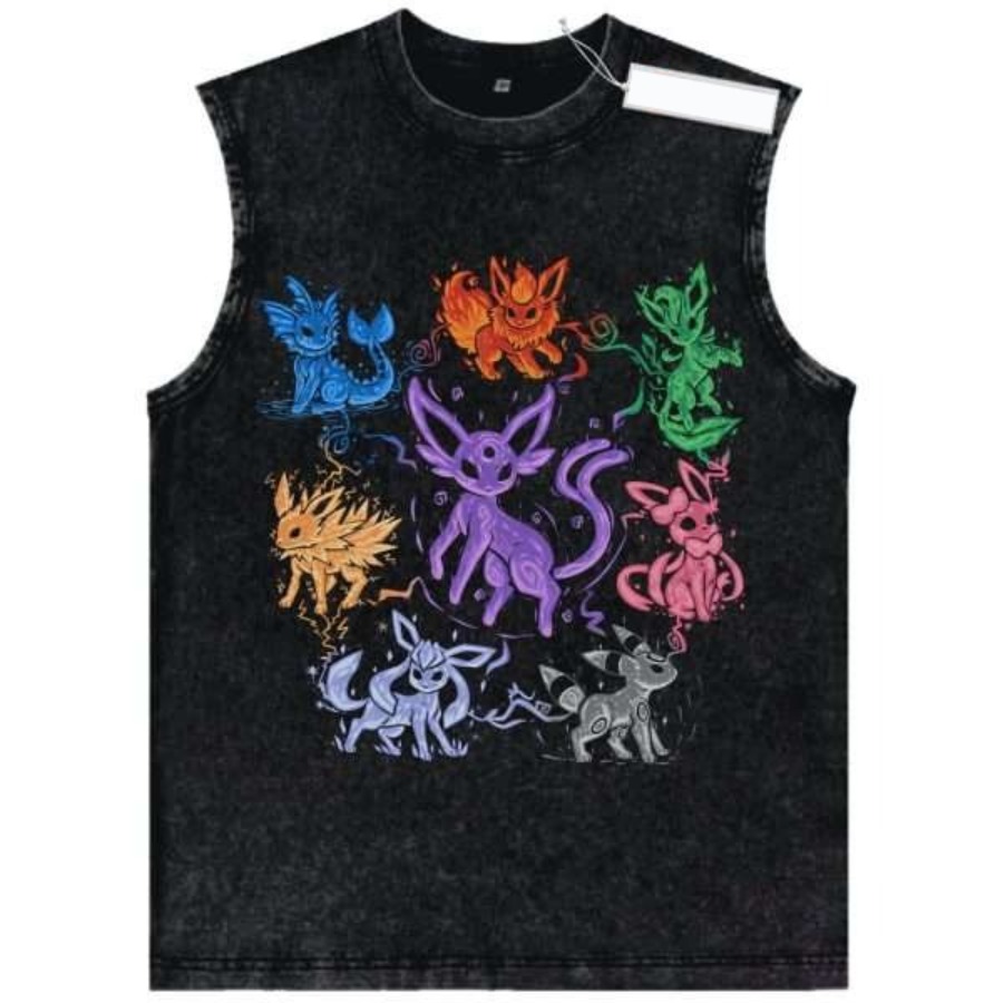 Tank Top Karakter Pokemon Vint - Vintage Fashion In Japan ulasan dan harga