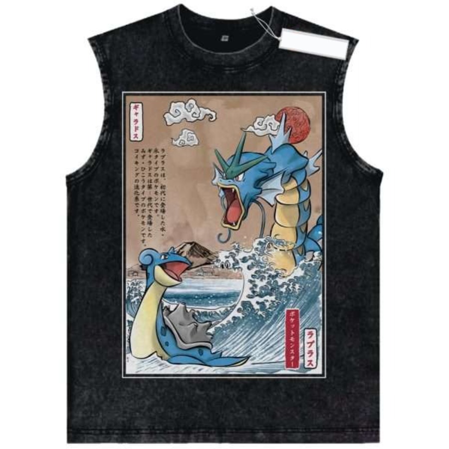 Tank Top Karakter Pokemon Vint - Vintage Fashion In Japan ulasan dan harga