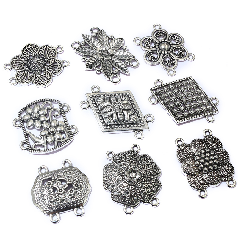 10 Buah Antik Warna Perak Anti - Vintage Fashion Jewelry Necklaces ulasan dan harga