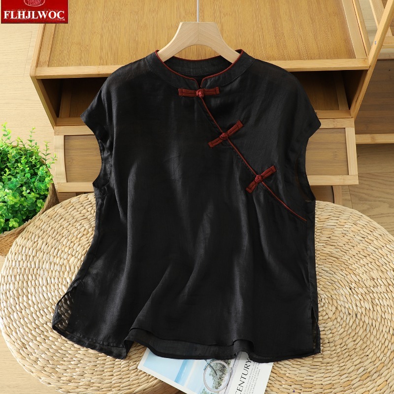 Blus Atasan Linen Katun Fashio - Vintage Fashion In Japan ulasan dan harga