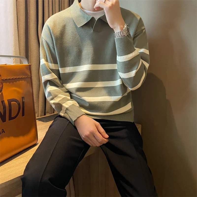 Sweter Bergaris Kerah Sederhan - Vintage Fashion In Japan ulasan dan harga