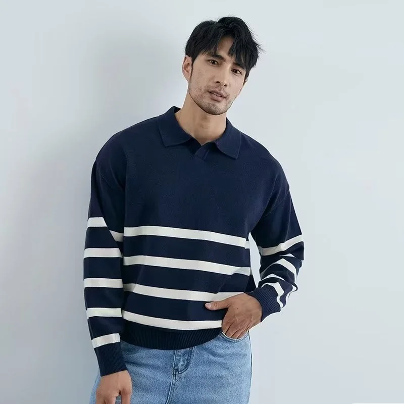Sweter Bergaris Kerah Sederhan - Vintage Fashion In Japan ulasan dan harga
