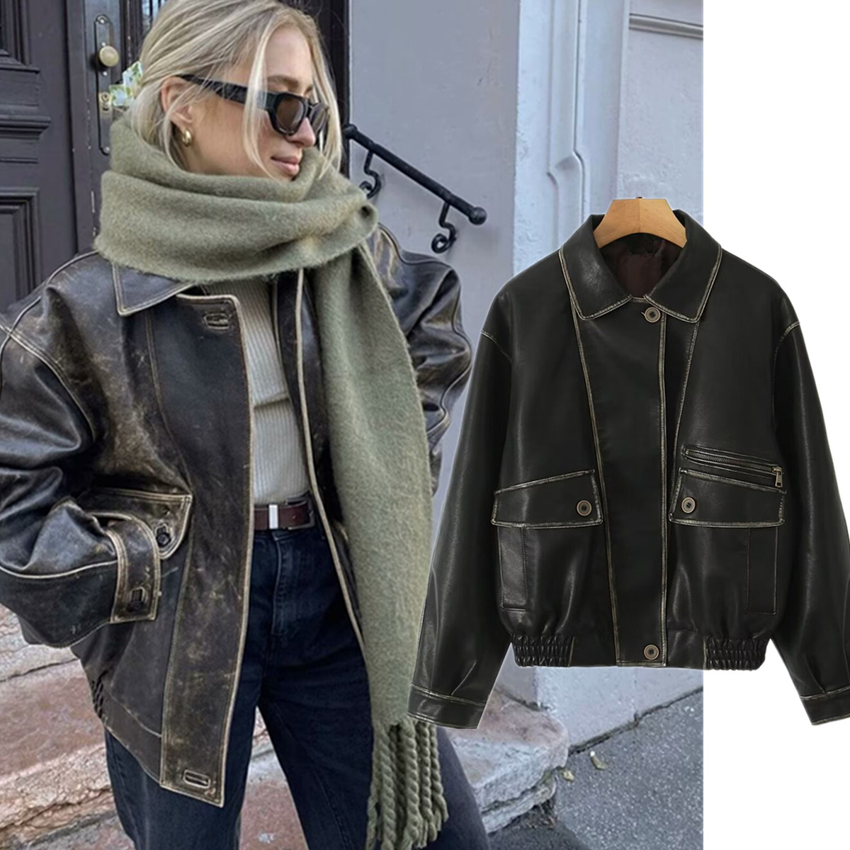 Dave&Di Jaket Wanita Musim Gug - Vintage Fashion Bloggers ulasan dan harga