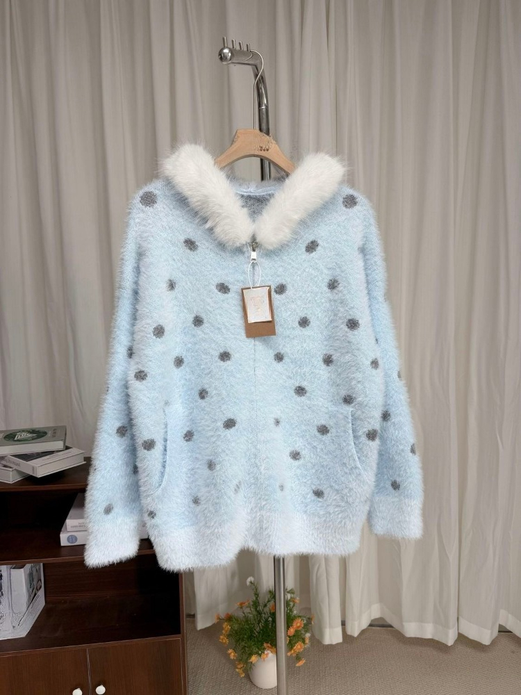 Mantel Polkadot Manis Gaya Kor - Vintage Fashion In Japan ulasan dan harga