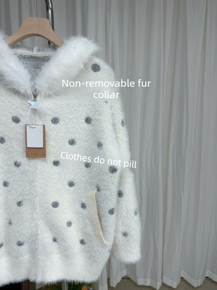 Mantel Polkadot Manis Gaya Kor - Vintage Fashion In Japan ulasan dan harga