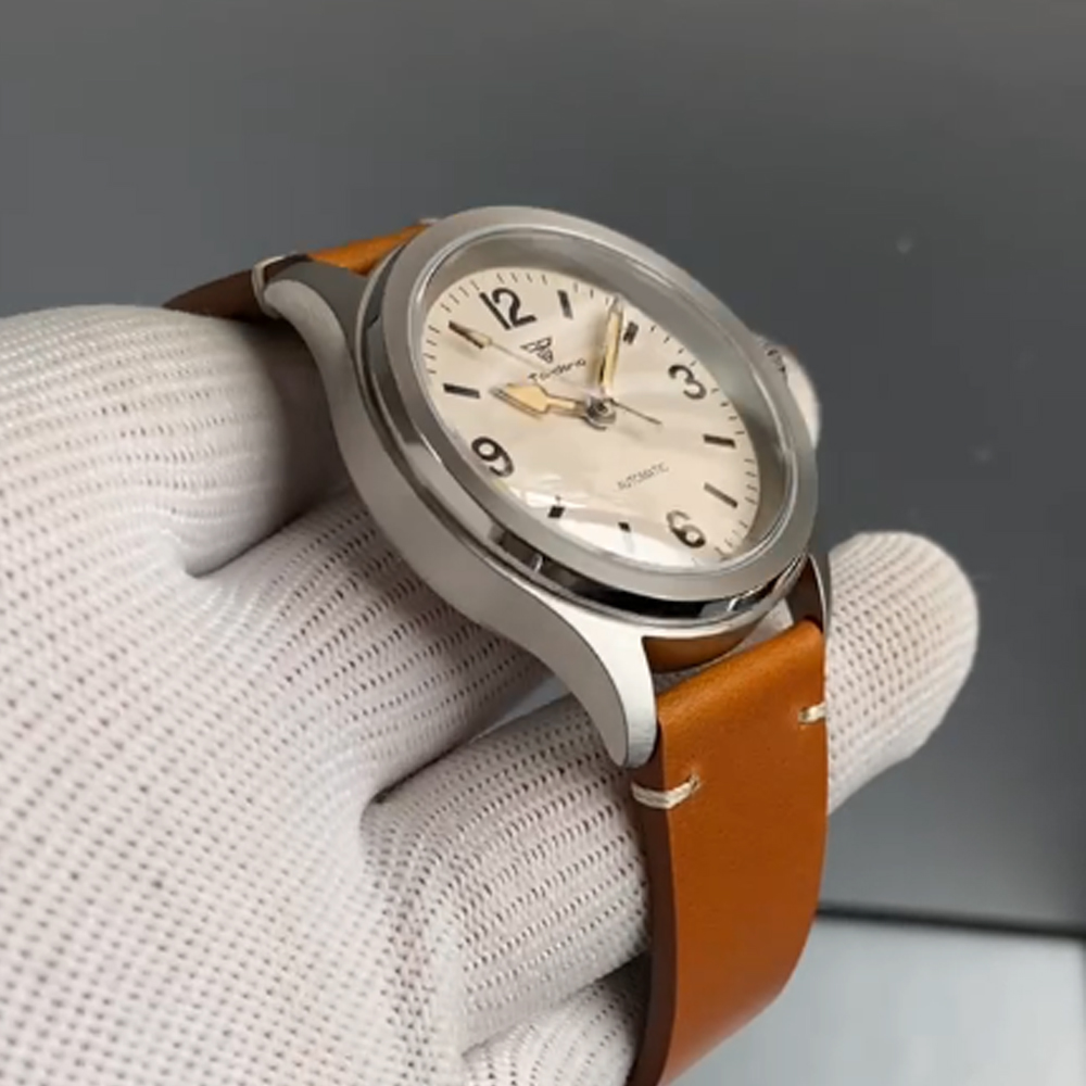 Jam Tangan Pria Krim Hitam Vin - Vintage Fashion In Japan ulasan dan harga