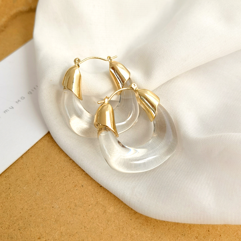 Anting Sambungan Bentuk U Kore - Vintage Fashion Korea ulasan dan harga