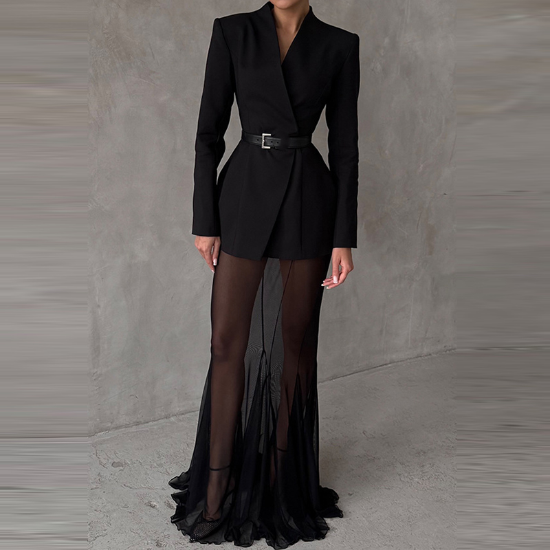 Blazer Lengan Panjang Solid Fa - Vintage Fashion In 2025 ulasan dan harga