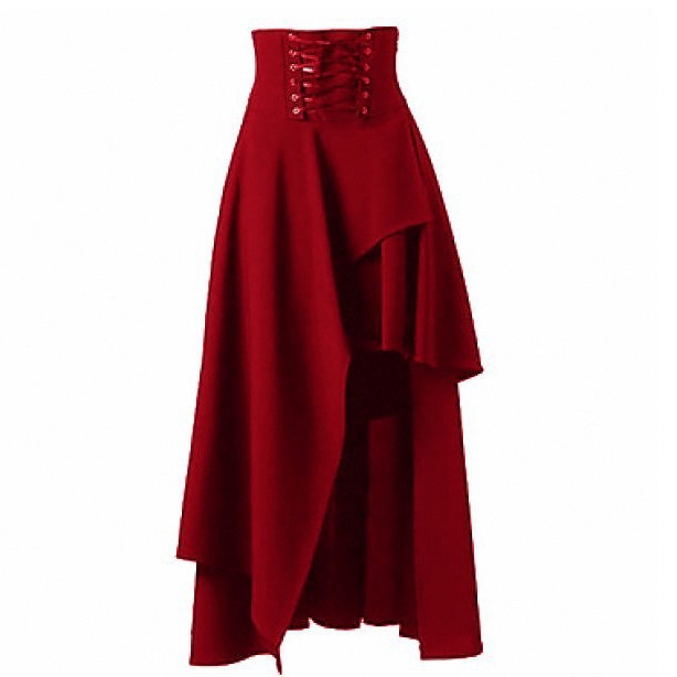 Steampunk rok Maxi wanita, Baw - Vintage Fashion In Japan ulasan dan harga