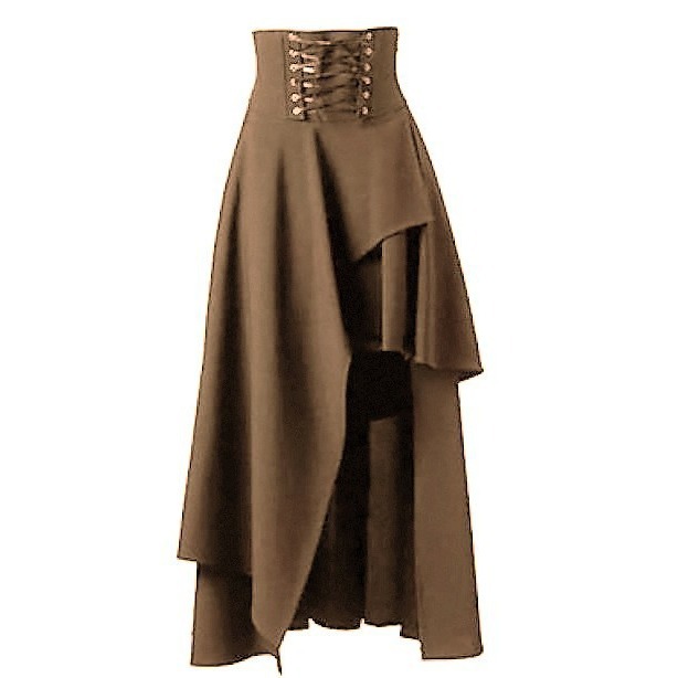 Steampunk rok Maxi wanita, Baw - Vintage Fashion In Japan ulasan dan harga