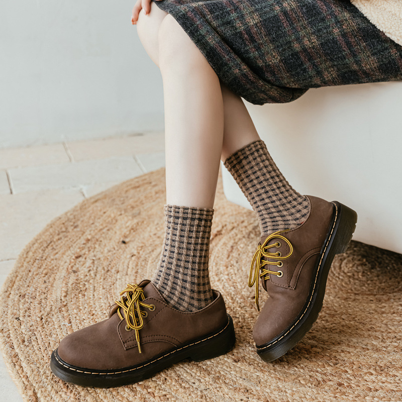 1 pasang kaus kaki putih motif - Vintage Fashion Korea ulasan dan harga