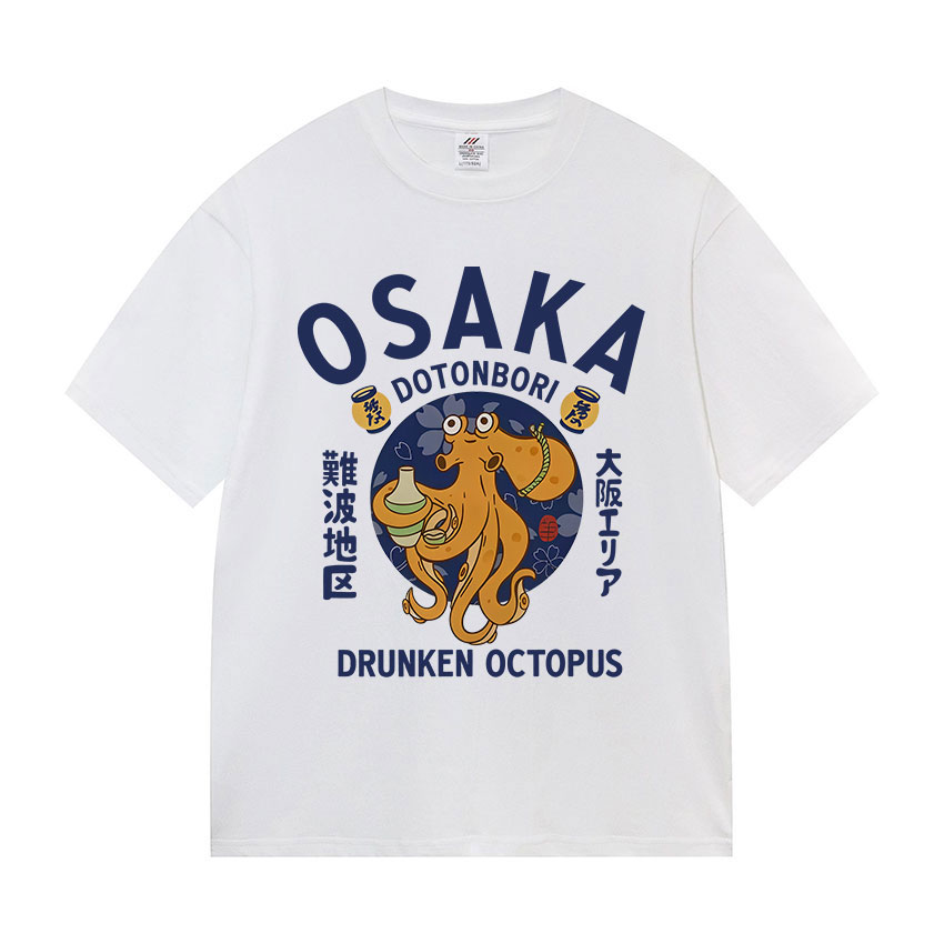 Kaus Gurita Mabuk Dotonbori Os - Vintage Fashion Osaka ulasan dan harga