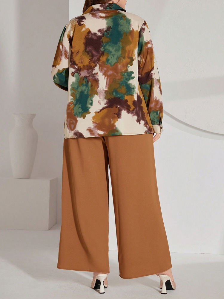 GIBSIE Set Celana Wanita Ukura - Tie Dye Shirt Vintage ulasan dan harga