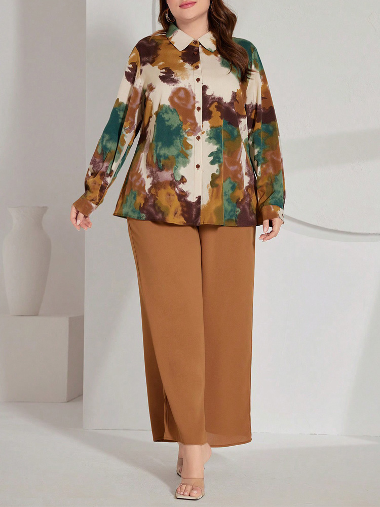 GIBSIE Set Celana Wanita Ukura - Tie Dye Shirt Vintage ulasan dan harga