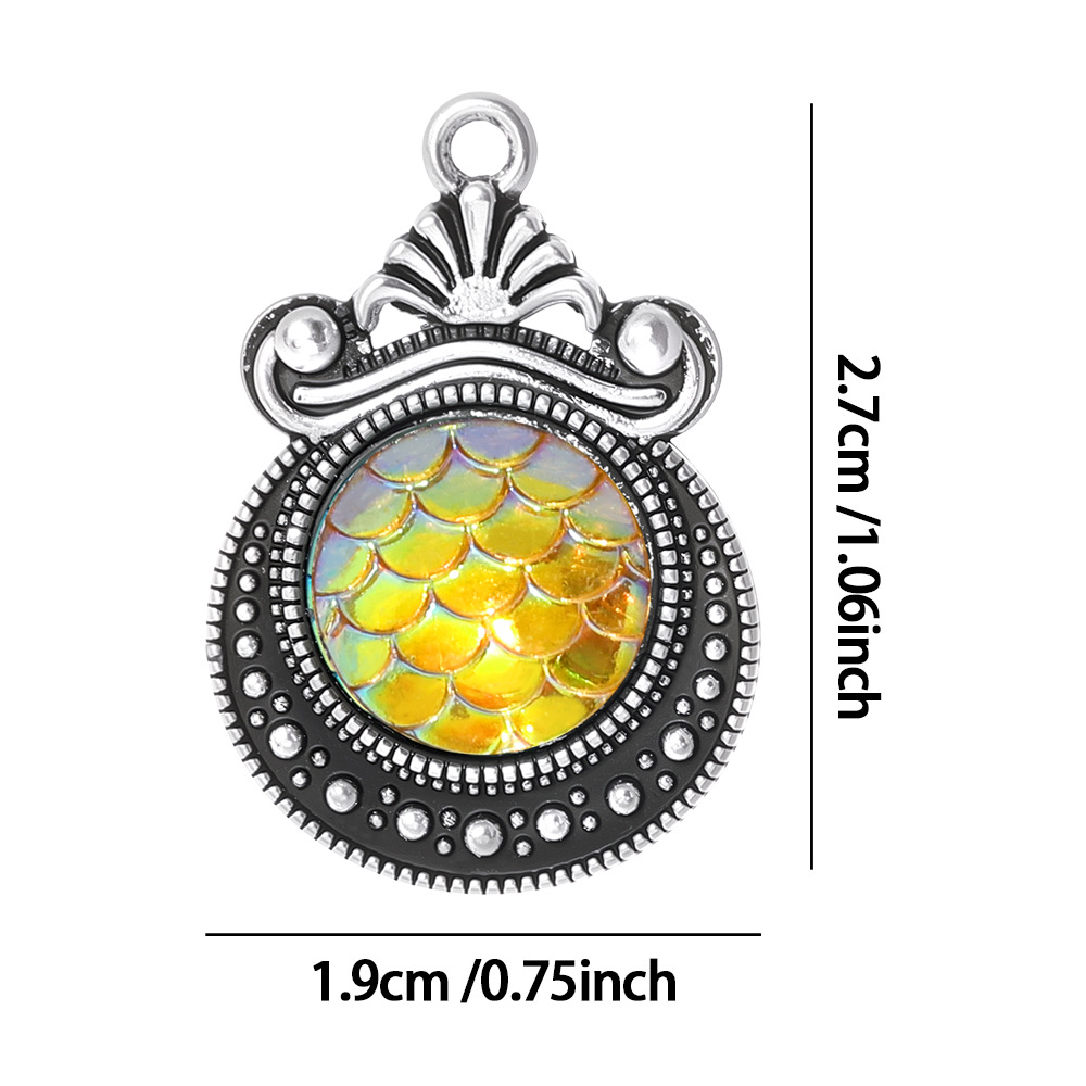 Liontin Efek Sisik Ikan Bohemi - Vintage Fashion Jewelry Necklaces ulasan dan harga