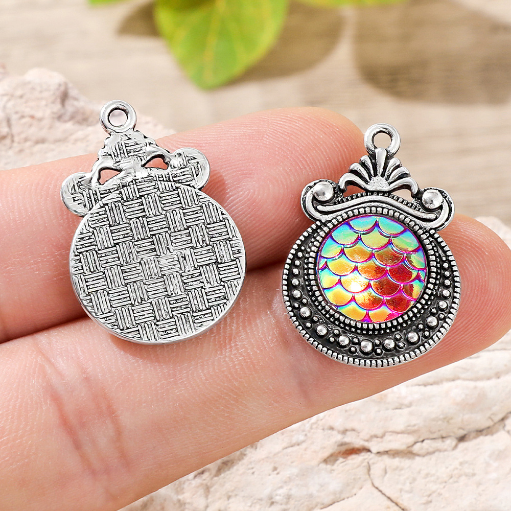 Liontin Efek Sisik Ikan Bohemi - Vintage Fashion Jewelry Necklaces ulasan dan harga