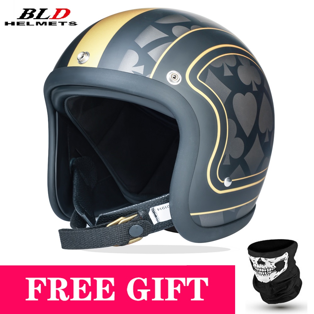 Helm Sepeda Motor Open Face Re - Vintage Fashion Korea ulasan dan harga