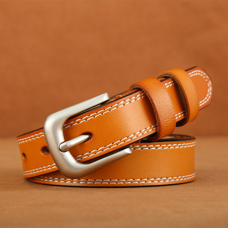 Sabuk kulit asli Vintage wanit - Vintage Fashion Korea ulasan dan harga