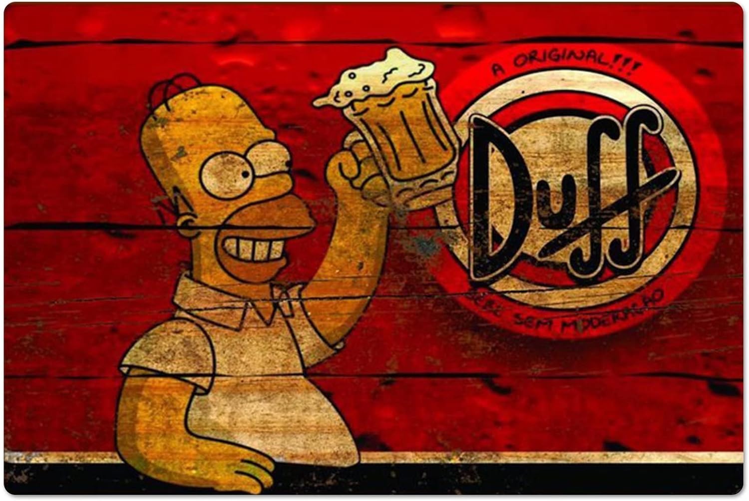Poster Logam Retro Homer Duff  - Vintage Fashion Posters ulasan dan harga
