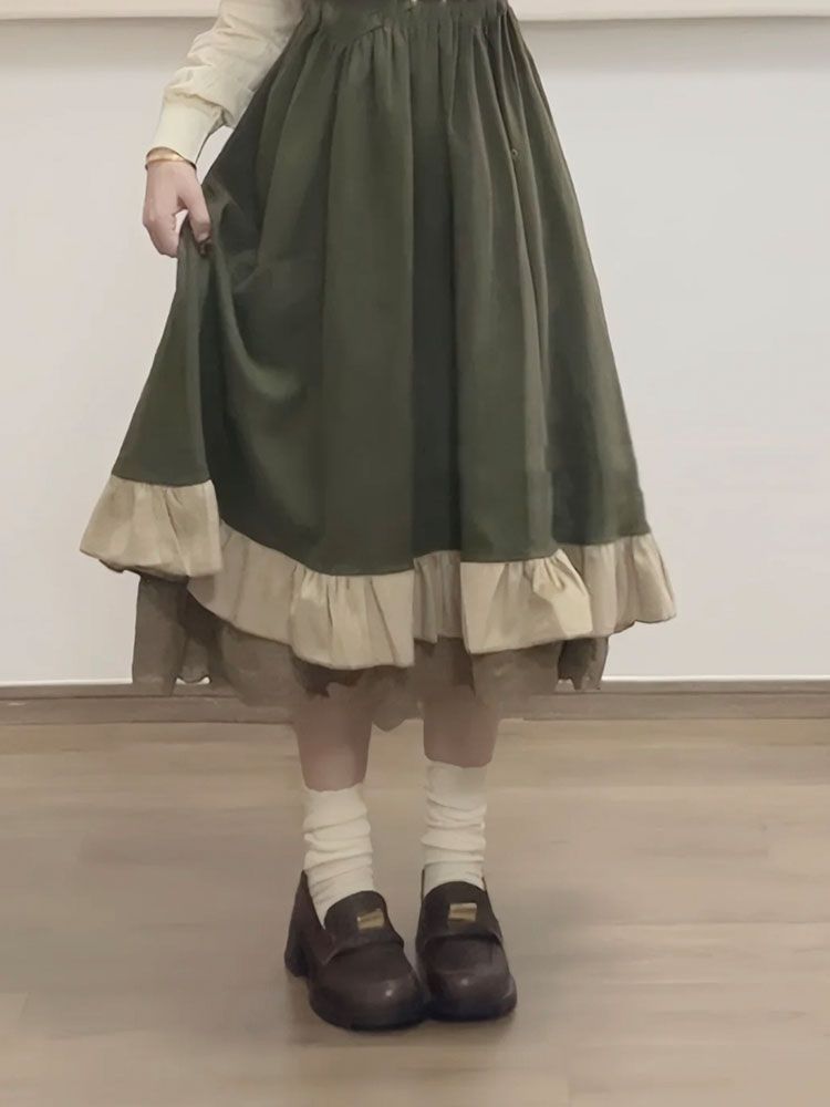 Gaun Tali Desain Lolita Preppy - Vintage Fashion In 2025 ulasan dan harga
