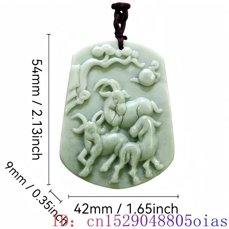 Kalung liontin domba giok asli - Vintage Fashion Jewelry Necklaces ulasan dan harga