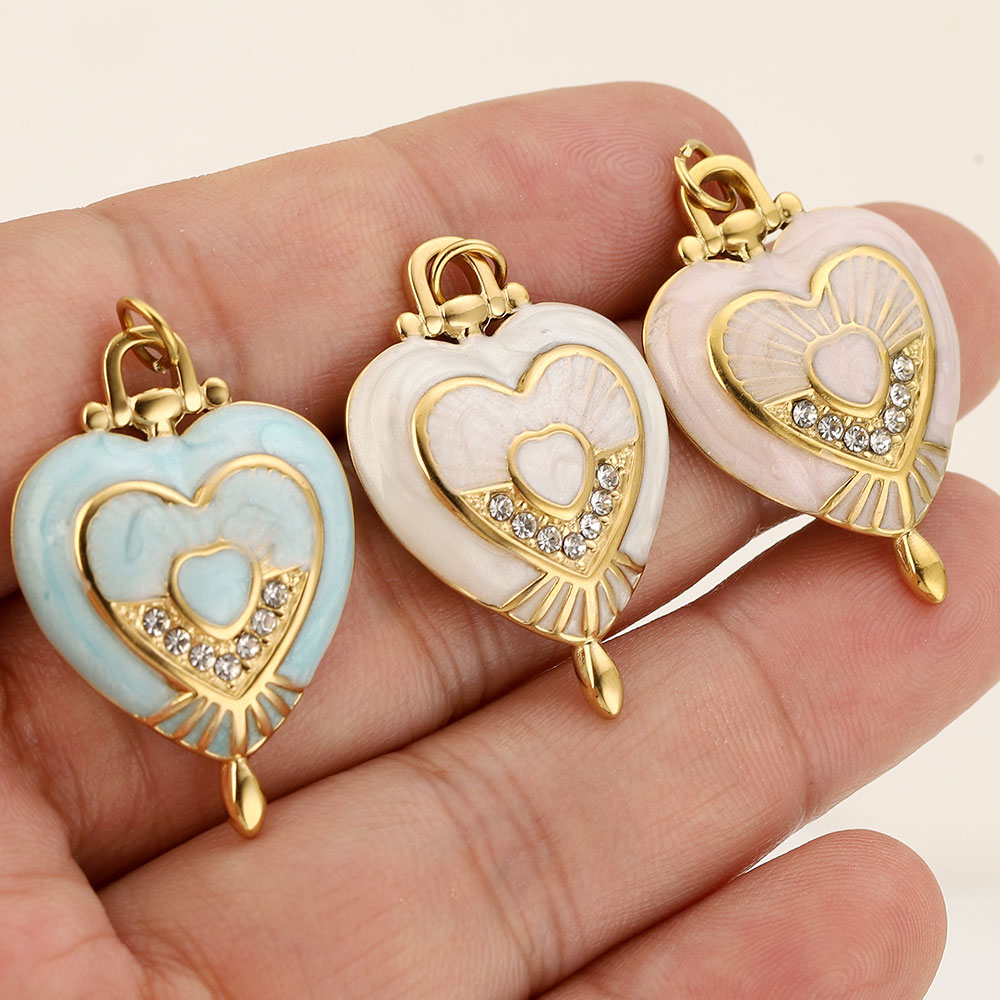 3 buah liontin hati vintage be - Vintage Fashion Jewelry Necklaces ulasan dan harga
