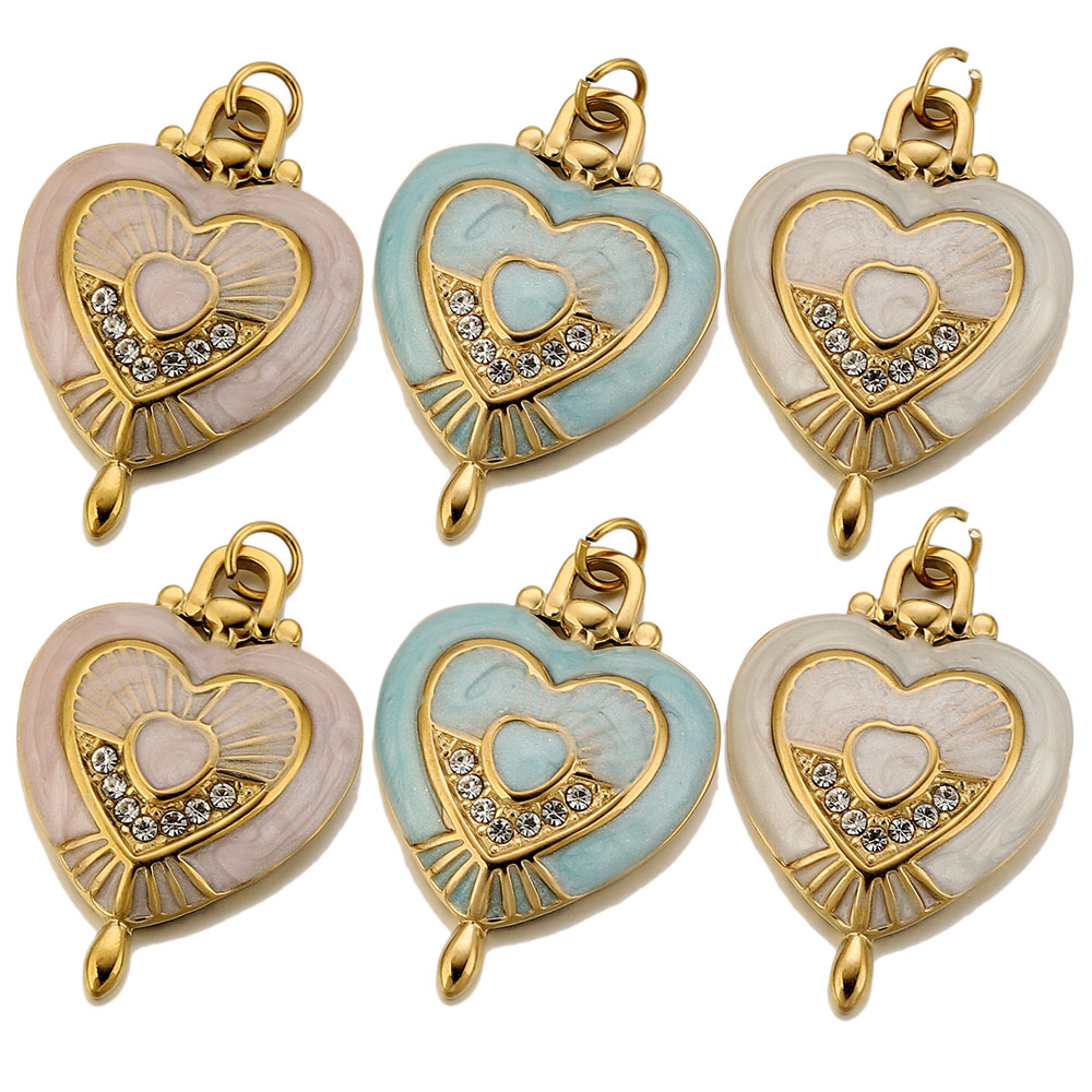 3 buah liontin hati vintage be - Vintage Fashion Jewelry Necklaces ulasan dan harga