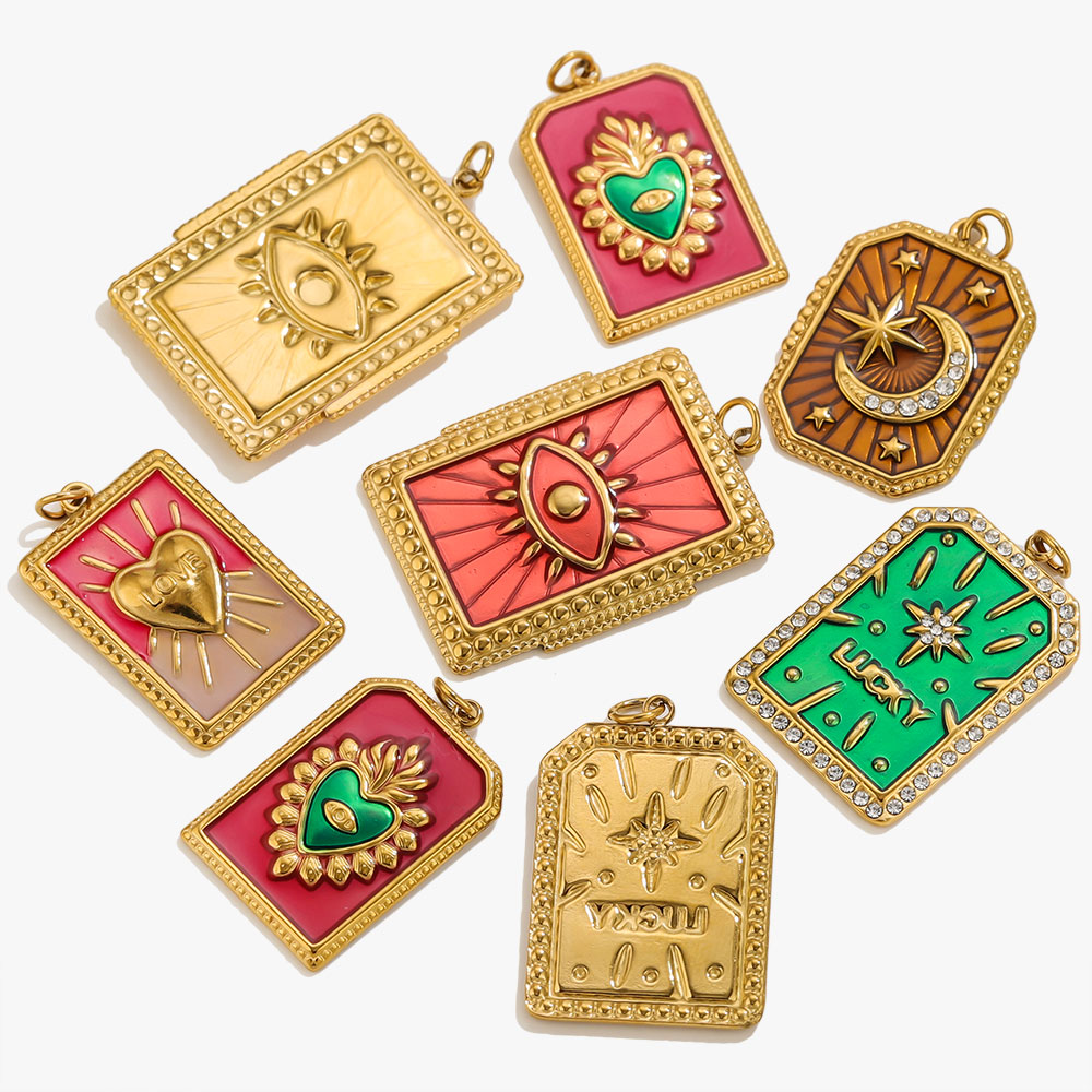2 buah liontin kalung kartu ta - Vintage Fashion Jewelry Necklaces ulasan dan harga