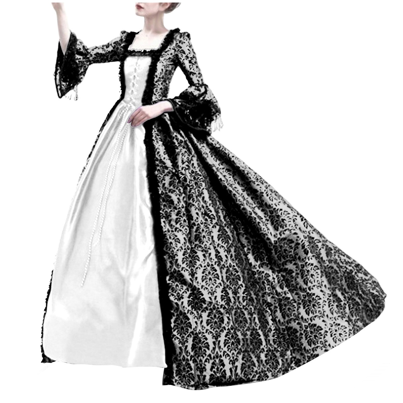 Kostum Halloween Cosplay Palac - Vintage Fashion Dresses ulasan dan harga