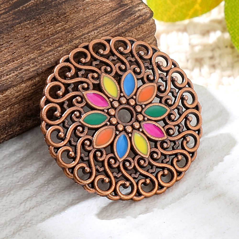 Liontin Bulat Enamel Tembaga P - Vintage Fashion Jewelry Necklaces ulasan dan harga