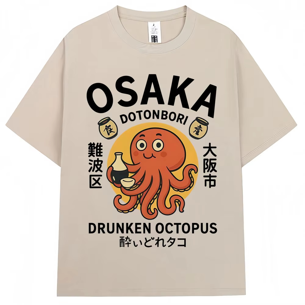 Kaos Grafis Gaya Jepang dengan - Vintage Fashion Osaka ulasan dan harga